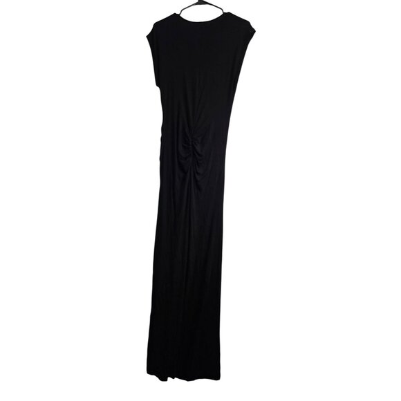 Young Fabulous & Broke NWT Tulola Black Ruched Slit Maxi Dress YFB Medium - Picture 6 of 8